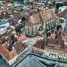 Above the center of Brasov