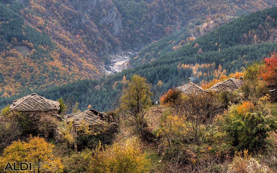 Old houses of the village near Ardino