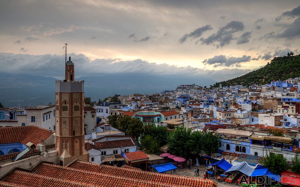 Sunset over Chefchaouen