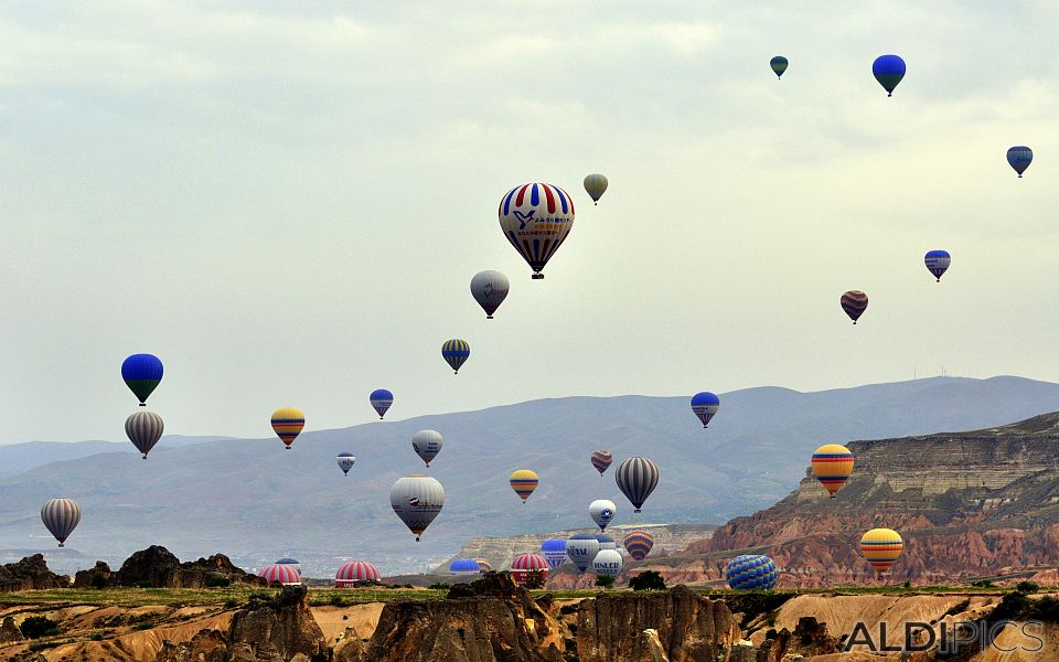 Cappadocia: balloons, balloons...