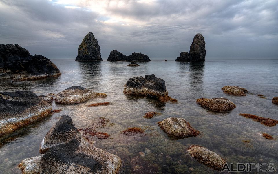 Coast of Aci Trezza