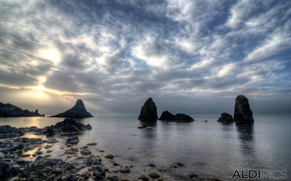 Coast of Aci Trezza